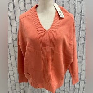Badgley Mischa Fall Orange Knit Sweater Size S So Soft Perfect For Fall